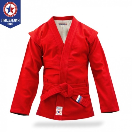 Купить Куртка для самбо "Атака" ВФС (подкладка, пояс)  р 36-48 в Горнозаводске 