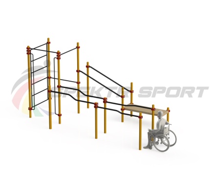 Купить Спортивный комплекс для инвалидов-колясочников WRK-D16_76mm в Горнозаводске 